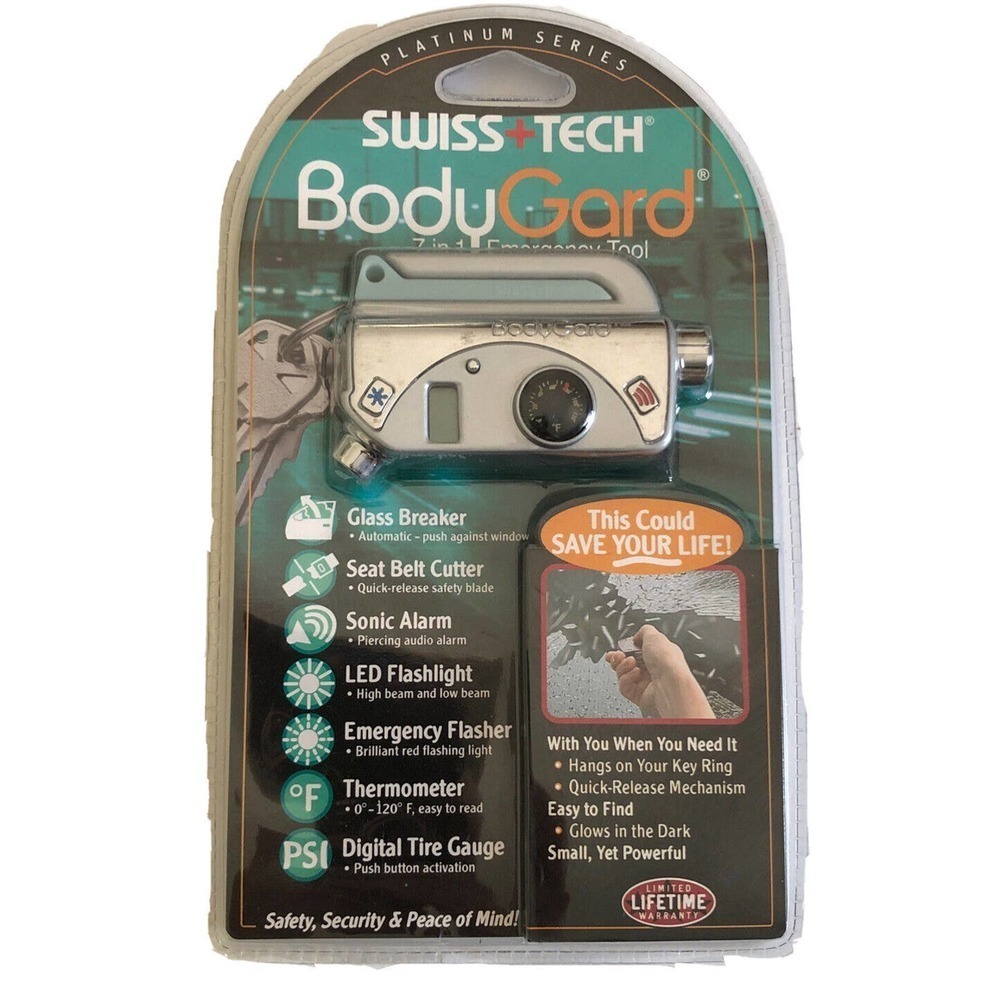 Swiss+Tech Bodygard 7-In-1 Platinum Series Emergency Tool